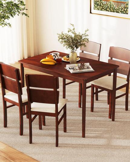 Giantex 5-Piece Dining Table Set for 4