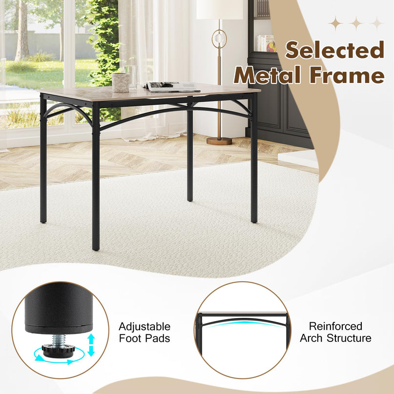 Giantex 43" x 28" Dining Table with Large Faux Marble Tabletop