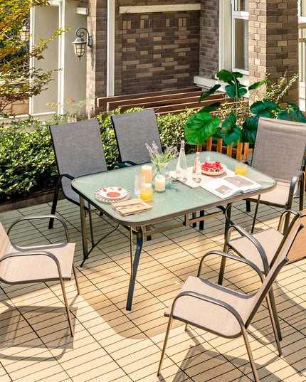 Giantex Patio Dining Table for for 4-6 Person