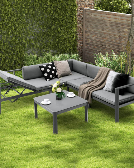 Giantex 3 Pieces Aluminum Patio Furniture Set
