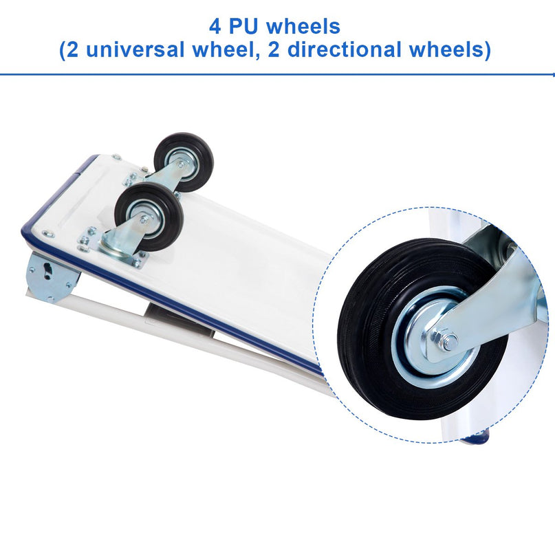 5 660lbs Platform Cart Dolly - Giantex