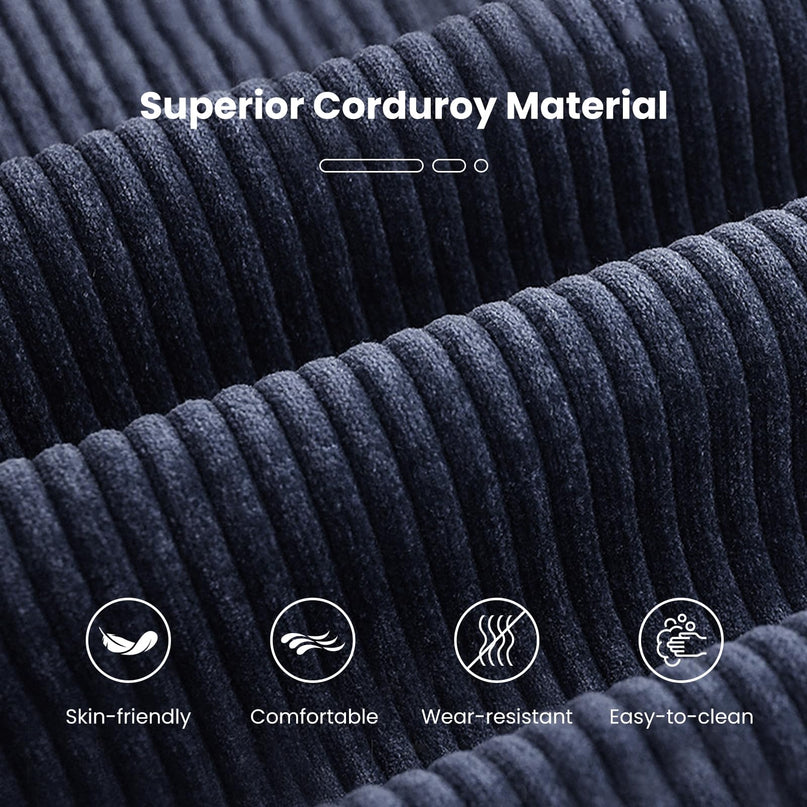 Giantex Bean Bag Chair for Adults with Skin-Friendly Corduroy Cover & Soft Sponge Filling
