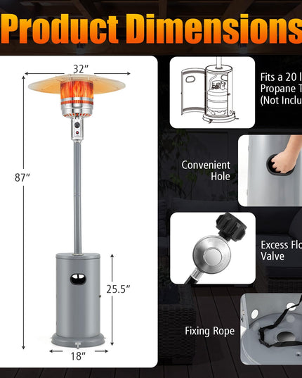 Giantex 50,000 BTU Propane Outdoor Heater