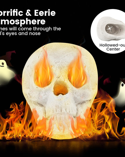 Giantex Ceramic Skulls for Fire Pit
