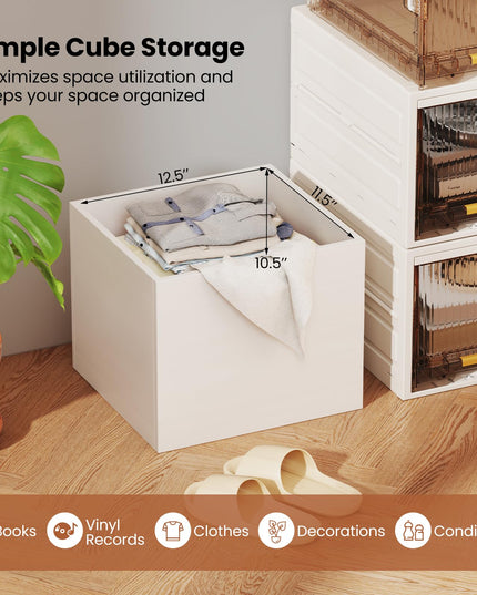 Giantex White Cubby Bookcase