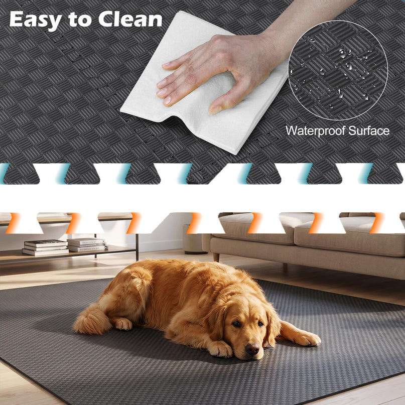 GIANTEX 24" x 24" 12/18/24/36 PCS Interlocking EVA Foam Floor Tiles