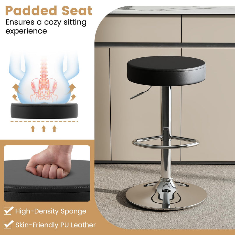 Giantex Bar Stool Set with Swivel Padded Seat for Kitchen