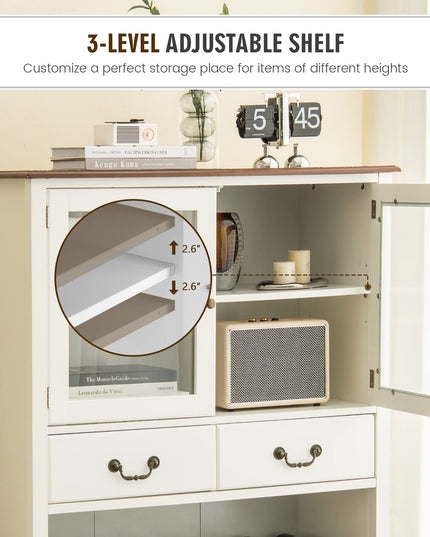 Giantex Buffet Wine Cabinet with Storage - Standing Sideboard
