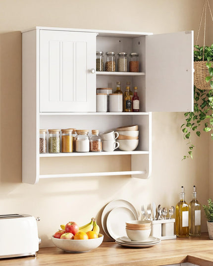 Giantex Bathroom Wall Medicine Cabinet with Towel Bar & Adjustable Shelf