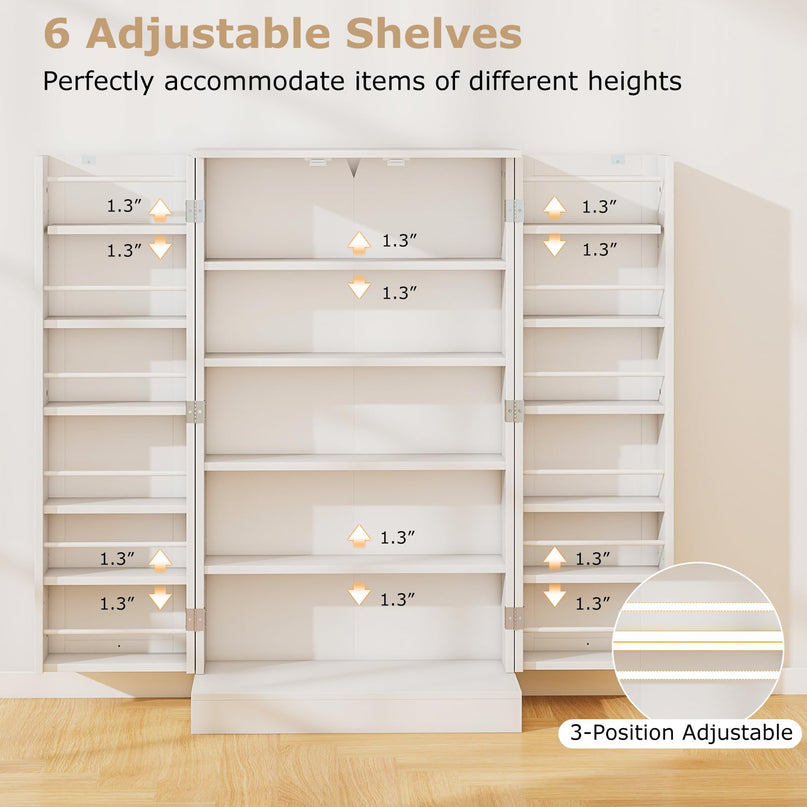 Giantex 41" Kitchen Pantry Cabinet