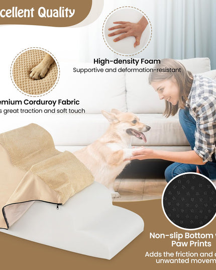 Giantex Dog Ramp Stairs for Small Dogs Puppy Cats Older