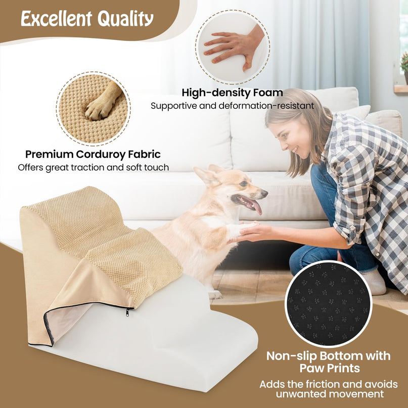Giantex Dog Ramp Stairs for Small Dogs Puppy Cats Older