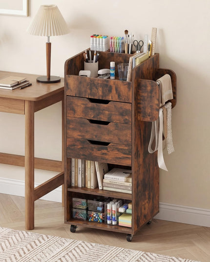 Giantex Craft Storage Cart - Utility Organizer Cart with 3 Drawers