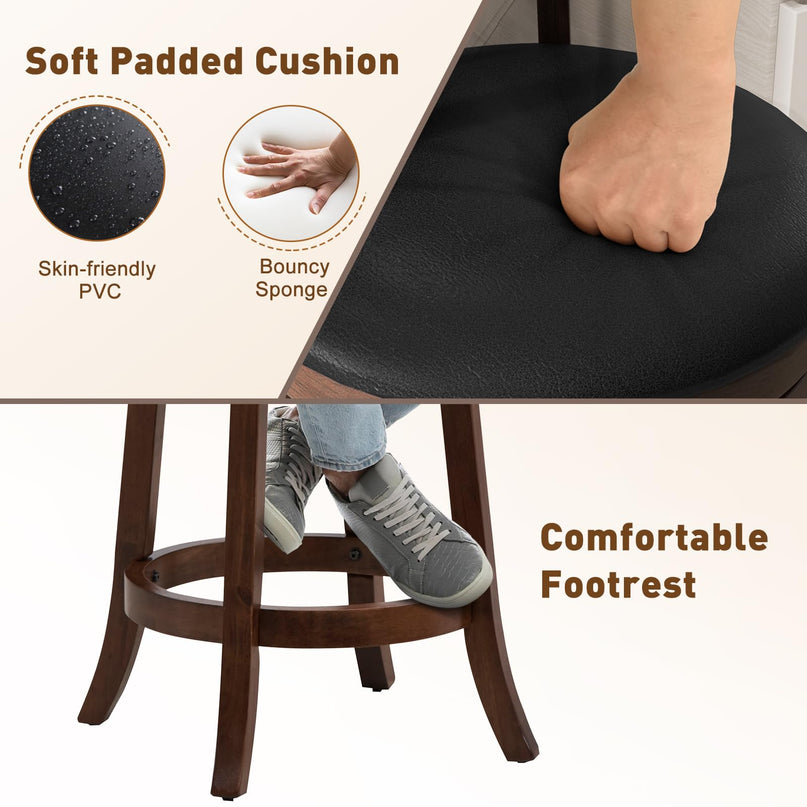 Giantex Swivel Bar Stools Set