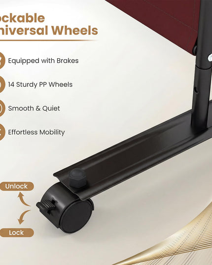 Giantex 6 Panel Folding Room Divider on Wheels
