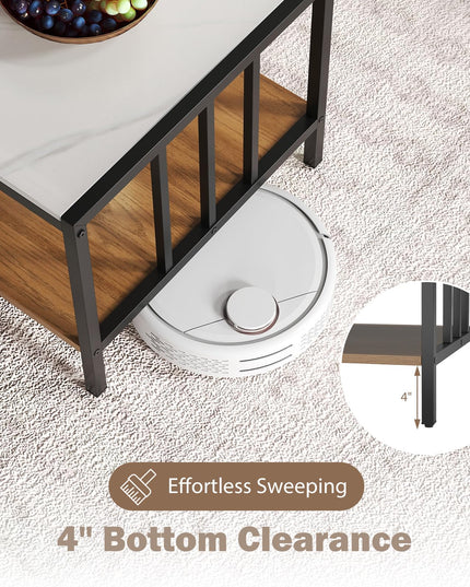 Giantex 2-Tier Coffee Table with Storage
