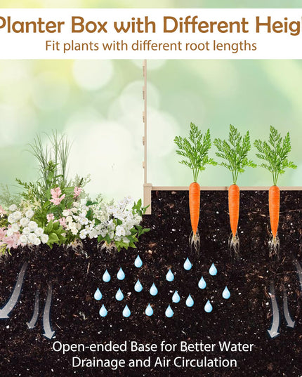 Giantex Wooden Raised Garden Bed