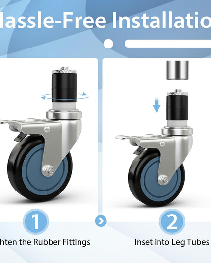 Giantex 4 Inch Caster Wheels Pack of 4