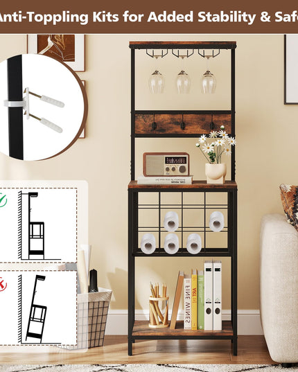 Giantex Tall Wine Rack Freestanding Floor