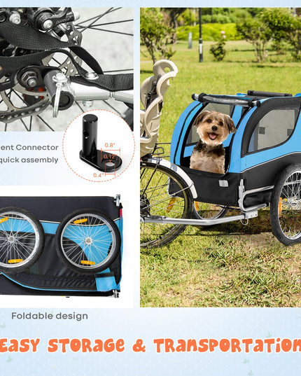 Giantex Dog Bike Trailer Pet Stroller, Small Medium Dog Bicycle Trailer Carrier Wagon