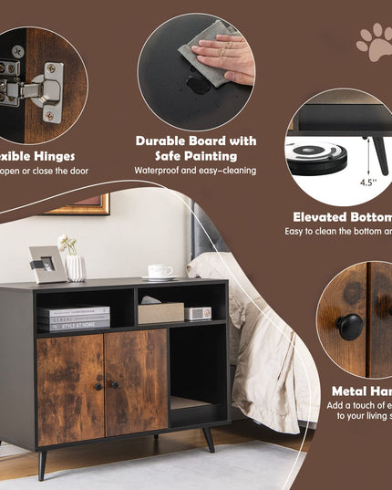 Giantex Cat Litter Box Enclosure