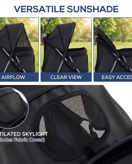 Giantex Foldable Pet Stroller for Small Dogs & Cats