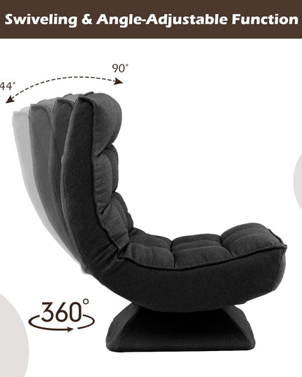 Giantex Adjustable Swivel Floor Chair - 5 Position Video Game Chair