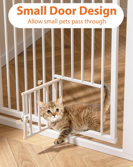 Giantex 59'' Extra Tall Pet Gate for Large Dogs & Cats | Adjustable 30.5''–41'' Wide Dog Gate
