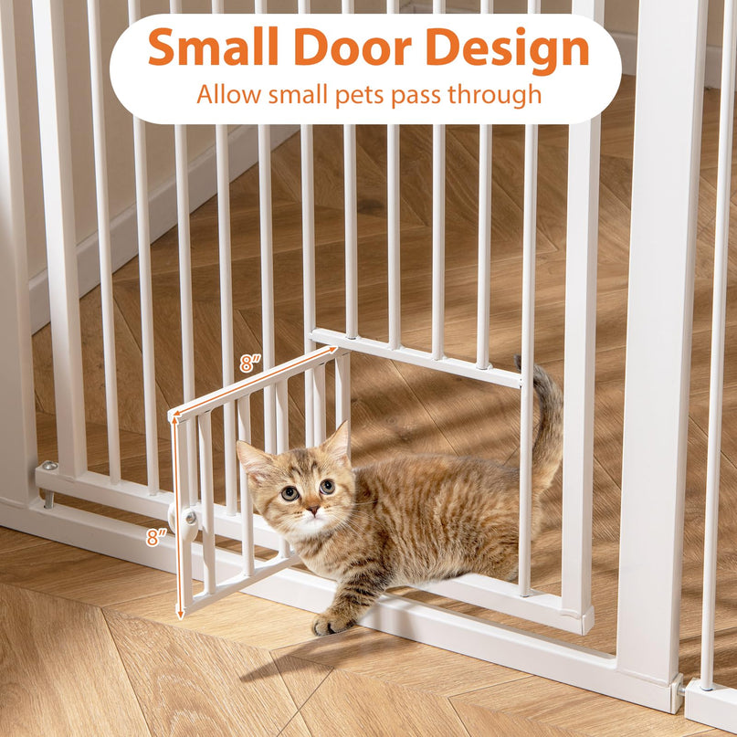 Giantex 59'' Extra Tall Pet Gate for Large Dogs & Cats | Adjustable 30.5''–41'' Wide Dog Gate