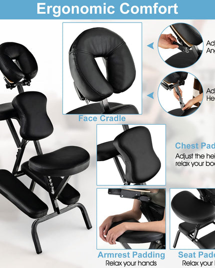 Portable Light Weight Massage Chair Travel Massage Tattoo Spa Chair