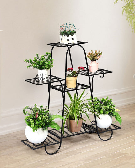 Giantex 7 Tiers Metal Plant Stand Flower Pots Holder