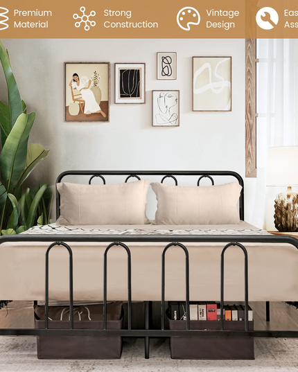Giantex Full Size Metal Bed Frame, Modern Bed Frame