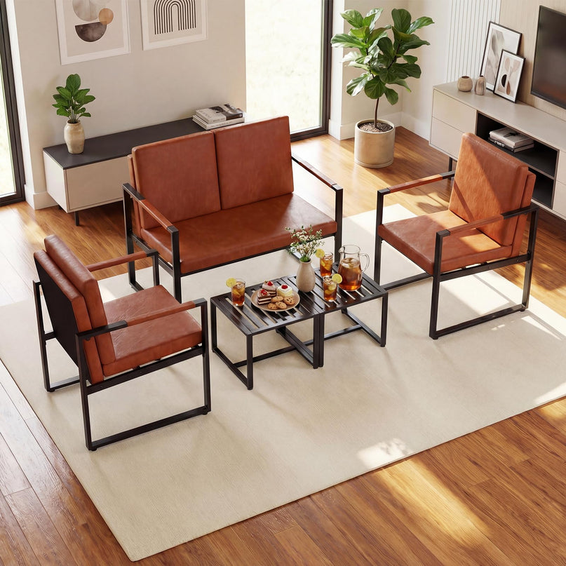 Giantex Modern Accent Chair Set of 2 for Living Room