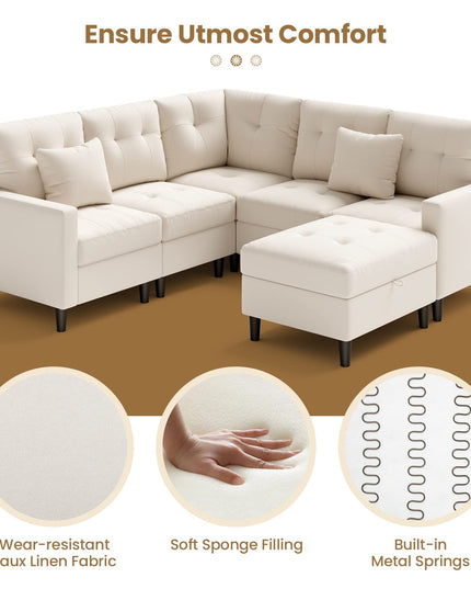Giantex Modular Sectional Sofa Couch