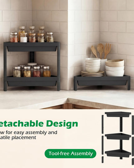 Giantex 3-Tier Corner Shelf 2-Pack Shower Caddy