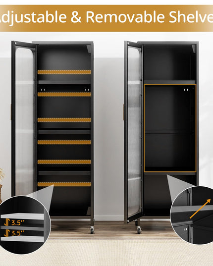 Armoire de rangement mobile à 5 niveaux Giantex