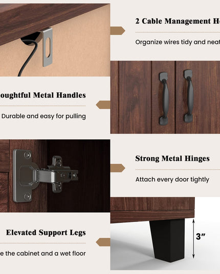 Buffet Cabinet Kitchen Storage Cupboard - Giantex