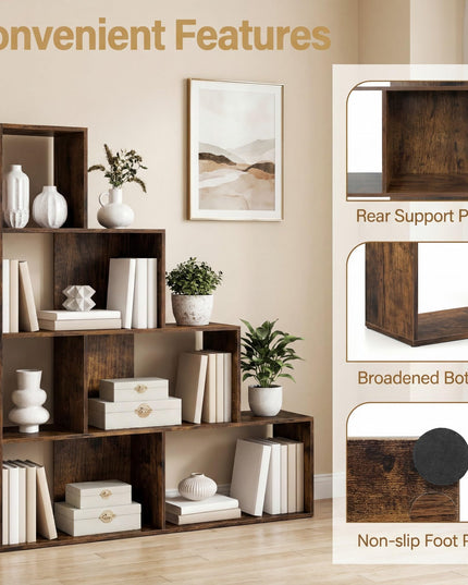 Giantex 6 Cube Geometric Bookshelf for Living Room