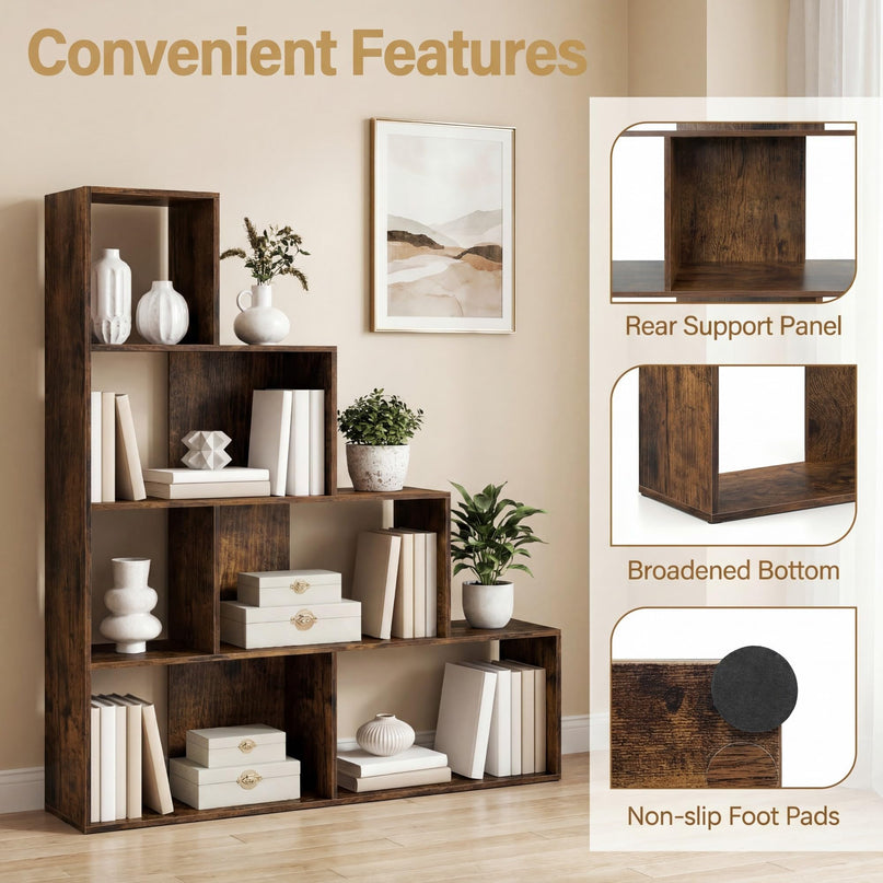 Giantex 6 Cube Geometric Bookshelf for Living Room