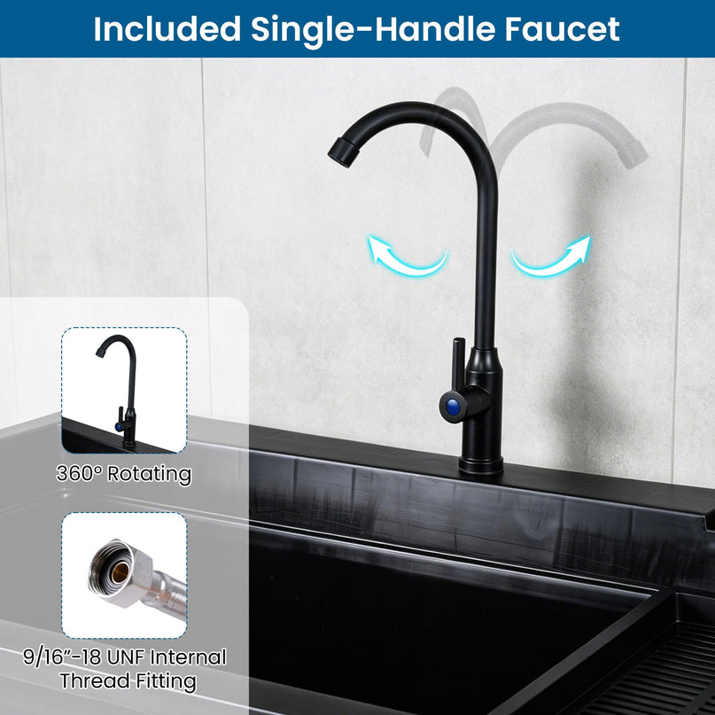 Giantex Freestanding Utility Sink with Bottom Storage Shelf