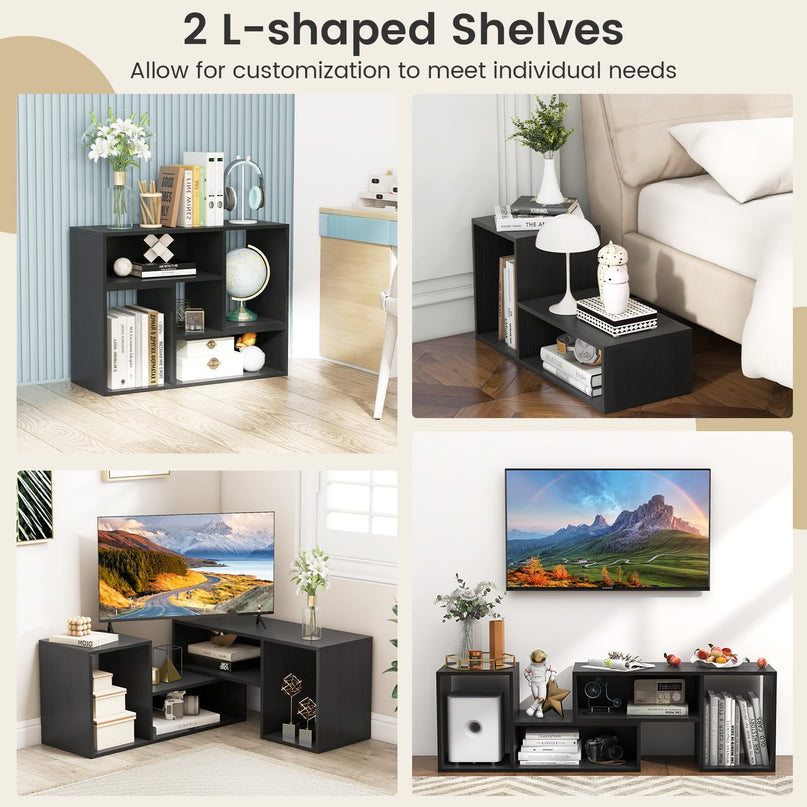 Giantex Bookshelf TV Stand for TVs up to 55"