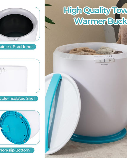 Giantex Towel Warmer Bucket - Hot Towel Warmer for Bathroom Spa