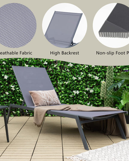 Giantex Patio Chaise Lounge Chair