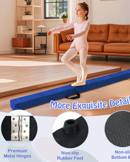 Giantex 9FT Balance Beam Folding Gymnastics Beam