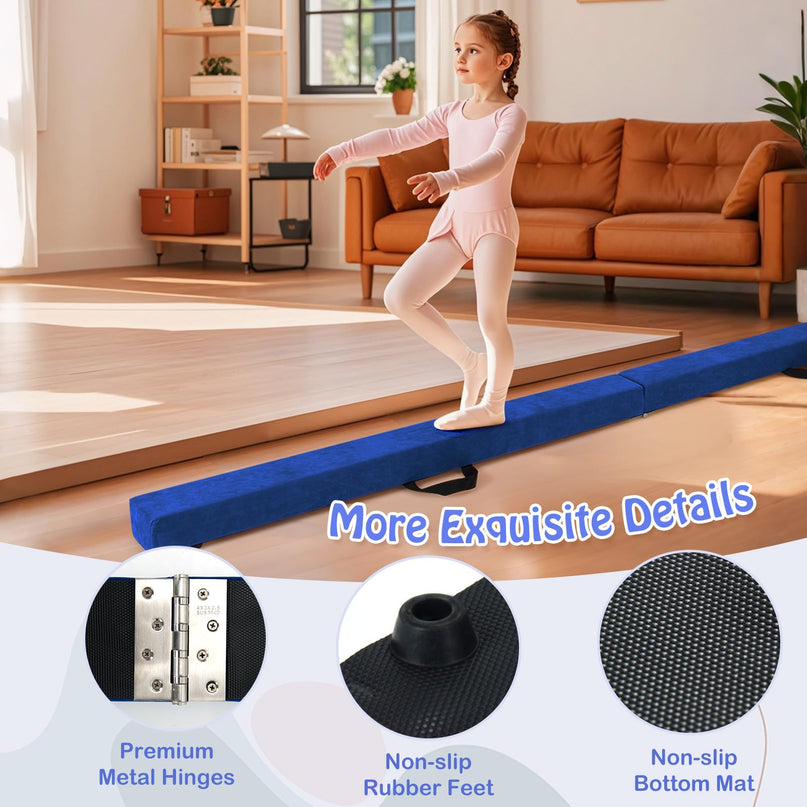 Giantex 9FT Balance Beam Folding Gymnastics Beam