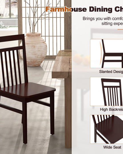 Giantex Wood Dining Chairs Set