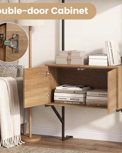 Giantex 71.5" Tall Bookshelf with Storage Cabinet(1/2)