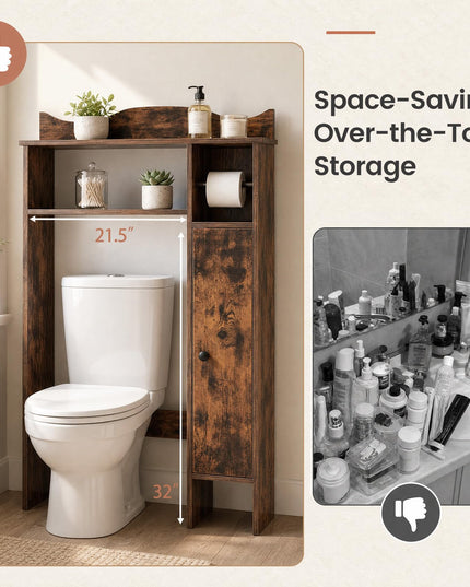 Giantex Over-The-Toilet Storage Cabinet with 1-Door