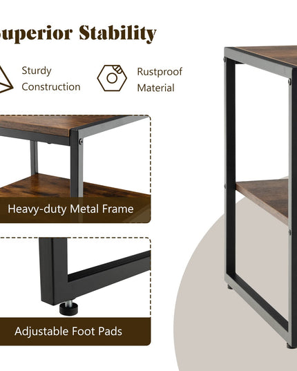 Giantex End Table Set of 2, Industrial 20" Side Table