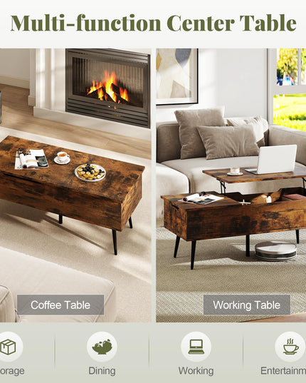 Giantex Lift Top Coffee Table for Living Room